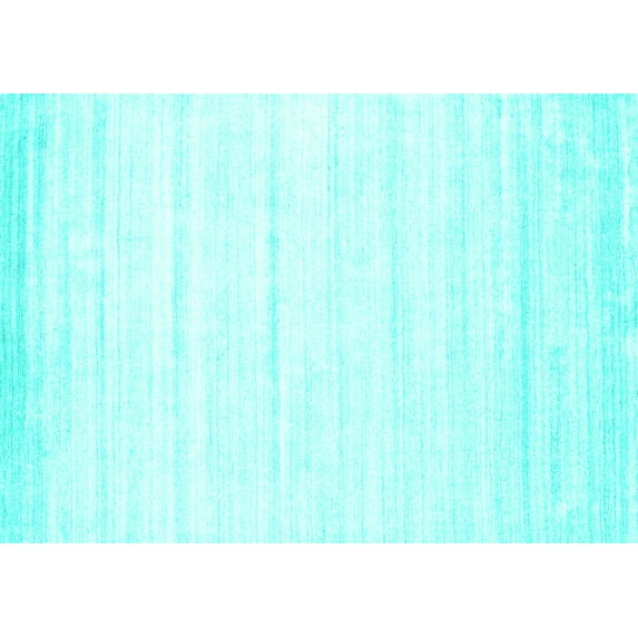 Ahgly Company Indoor Rectangle Abstract Turquoise Blue Contemporary Area Rugs, 8' x 10'