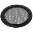 thumbnail image 4 of TISHITA Metal Circle Metal Cover With 4 Screws Installation Coaxial Speakers - black, 4 of 7