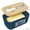 Navy Blue, variant on Sirene Butter Dish with Silicone Lid, Stainless Steel Multipurpose Butter Knife - White