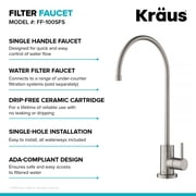 Kraus FS-1001-FF-100MB Purita 1 GPM Cold Water Dispenser - Black