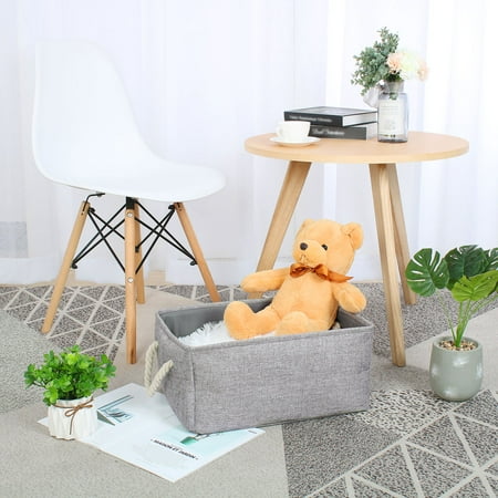 Gray Storage Bins Unique BargainsHome Fabric Rectangle Storage Box Basket Bag Blanket Organizer Container Gray ()