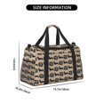 thumbnail image 3 of Picia Dachshund Dog Woof Print Travel Duffle Bag,Weekender Bags for Women with Shoe Compartment, Gym Duffel Bag with Wet Pocket, Hospital Bags for Labor and Delivery, 3 of 7
