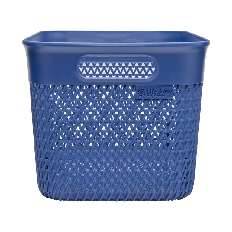 Mainstays Extra Large Decorative Plastic Storage Basket W/Lid