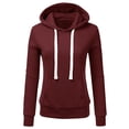 thumbnail image 2 of Puntoco Mujeres Señoras Sólido Con Capucha Bolsillo Manga Larga Sudadera Pullover tops Camisa Puntoco Puntoco-5132, 2 of 7