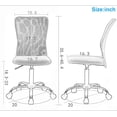 thumbnail image 7 of BestOffice Ergonomic Office Chair, Lumbar Support, Swivel Rolling for Men, Women, 4 Pack(White), 7 of 7