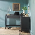 thumbnail image 2 of Walker Eidson Holmes Modern L Shaped Desk with Drawer Storage - Black, 2 of 16