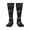 2 Black-1, variant on Womens Black White Topo Earth Knee High Socks Comfy Thermal Boot Long Socks