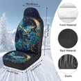thumbnail image 7 of Uorisanigo Car Seat Covers Front Seats, Flurry Blue Butterfly Bucket High Back Car Front Seat Covers, Full Coverage Auto Seats Cushion Protection Fit for Most Cars, Automotive Accessories, 7 of 7