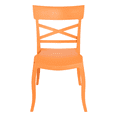 thumbnail image 5 of Furnish Theory X-Terra S Indoor/Outdoor Stackable Glass Fiber-Reinforced Polypropylene Dining Side Chairs (Orange; Set of 2), 5 of 21