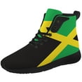 thumbnail image 5 of Aidianart Womens Jamaica Flag High Top Sneakers High Top Shoes Size 16, 5 of 5