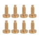thumbnail image 2 of 8 tornillos para caja de reloj de acero inoxidable, resistentes al óxido, para reparación de relojes, color dorado, 2 of 5
