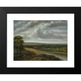 thumbnail image 2 of Philips Koninck 24x19 Black Modern Framed Museum Art Print Titled - An Extensive Wooded Landscape (1670s), 2 of 5