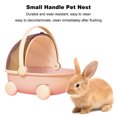 thumbnail image 4 of CSChome Little Pet Nest Small Pet Travel Cage - Cradle Design with Handle, Easy Entry and Exit, Easy Cleaning for Rabbits Hamsters Hedgehogs, 4 of 7