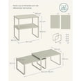 thumbnail image 2 of SONGMICS Especiero, Estante para Especias, Juego de 2, de Armario, Estante de Almacenamiento de Cocina Extensible, Beige Capuchino, 2 of 5