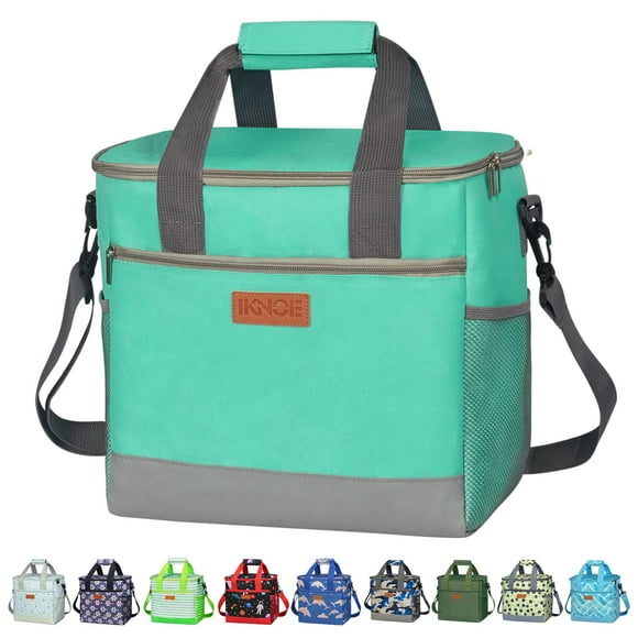 Bolsa térmica Iknoe plegable, 29 x 17 x 30 cm, aislante, color menta