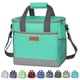 thumbnail image 1 of Bolsa térmica Iknoe plegable, 29 x 17 x 30 cm, aislante, color menta, 1 of 5