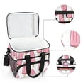 thumbnail image 6 of FORMRS Insulated Cooler Bag 24 Cans Capacity Soft Leakproof Lunch Box with Side Pockets, Pink Ice Cream, 6 of 7