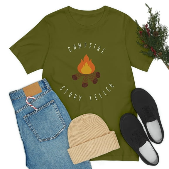 Campfire Storyteller Unisex Jersey Short Sleeve Tee