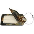thumbnail image 4 of Rocae Forest Creek Cute Dog for Leather Luggage Baggage Tags ID Label Privacy Cover ID Label with Stainless Steel Loop and Address Card, 4 of 5