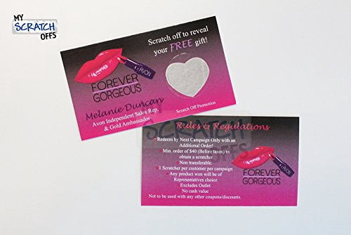 My Scratch Offs 1 Inch Pink Heart Scratch Off Sticker Label - 100 Pack