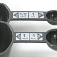 thumbnail image 3 of Oster Bluemarine 4 Piece Dual-Function Plastic Measuring Scoops in Gray, 3 of 5