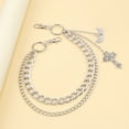 thumbnail image 6 of Multilayered Pants Chain Metallic Punk Crossed Pendant Jeans Chain Decorative Hiphop Waist Chain 2000s Waist Body Jewelry, 6 of 9