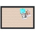 thumbnail image 2 of PinPix 22x14 Custom Cork Bulletin Board Light Pink Diamond Poster Board Has a Fabric Style Canvas Finish, Framed in Light Pink Diamond, by ArtToFrames (PinPix-294), 2 of 6
