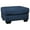 Blue, variant on Bowery Hill Contemporary Firmly Cushioned Polyester Upholstered Ottoman in Black