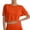 Orange, variant on DuoJiaJ Crop Tops For Girls Short Sleeve Shirt Girls Summer Tops Neck Slim Fit Tops Basic Tee Casual Girls Tops Size 10-11 years