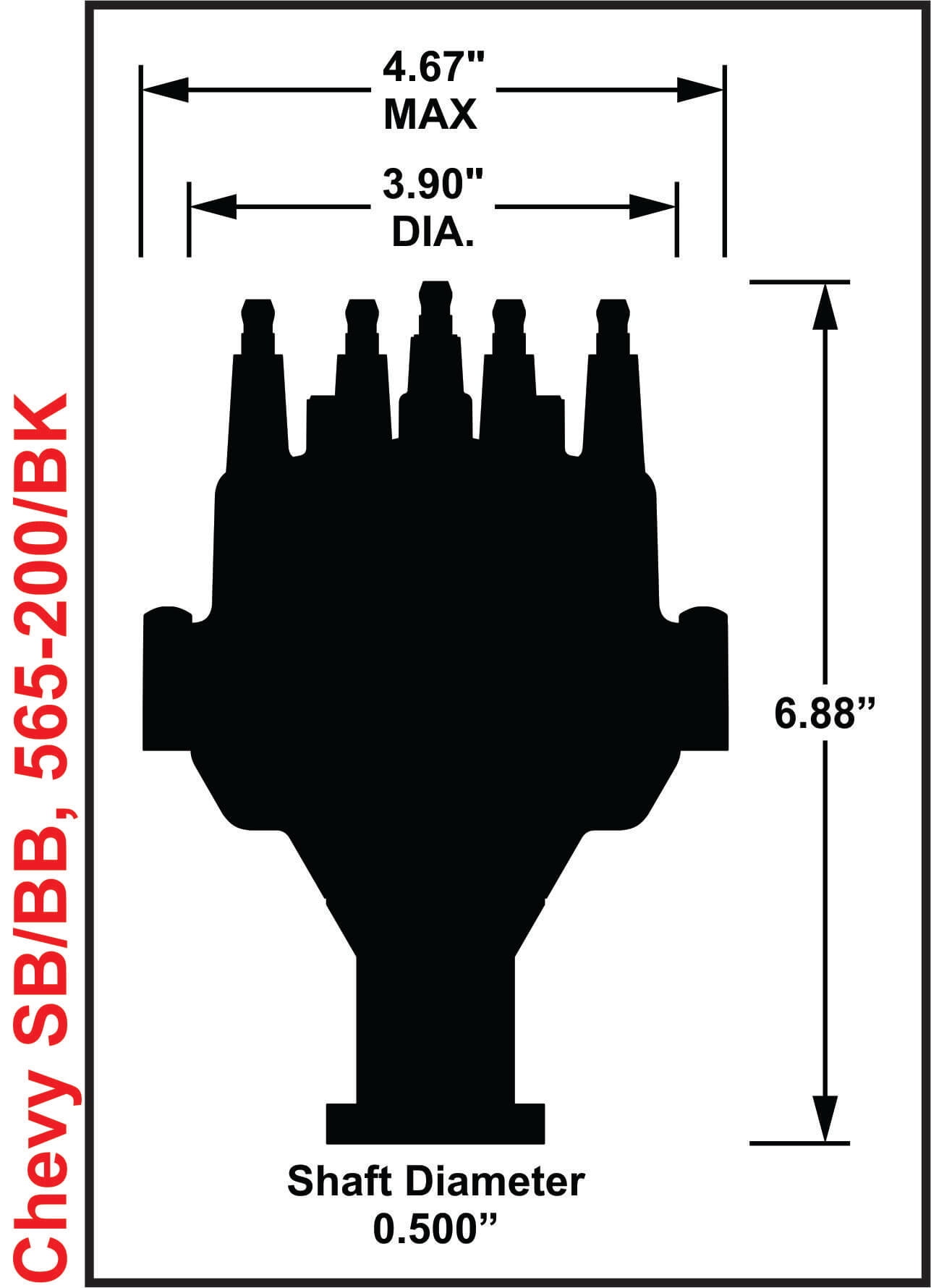 Holley EFI 565-200BK Distributor