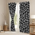 thumbnail image 3 of Castle Fairy Vintage Cheetah Curtains Pack of 2 (42x84 Each),Leopard Curtains Blackout, 3 of 6