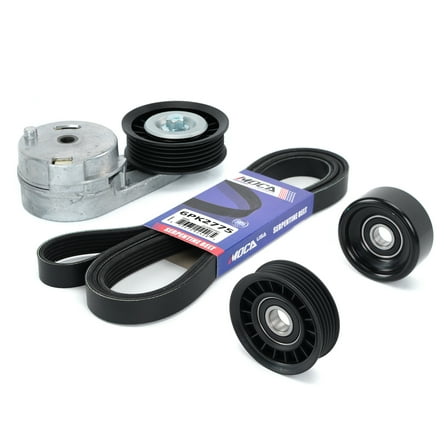 MOCA AUTOPARTS Serpentine Belt Component Kit Fit for 2007-2010 Chevrolet Malibu 3.5L & 2006-2009 Pontiac G6 3.9L & 2008-2010 Saturn Vue 3.5L