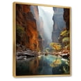 thumbnail image 2 of Designart "Employing Reverie in the Canyon II" Landscape & Nature Floater Framed Canvas Print, 2 of 7