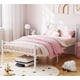 thumbnail image 1 of Yeshouse estructura de cama individual de metal con cabecero y piecero de diseño de corazón, plataforma con listones resistentes, espacio de almacenamiento bajo la cama, no requiere somier, 1 of 7