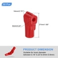 thumbnail image 2 of Uxcell 50pcs Peg Hook Locks Stop Locks, 6mm ABS Pegboard Display Hook Security Lock, Anti Sweep Theft Stop Locks for Retail Shop and Shopping Center Pegboard Display, Red, 2 of 7