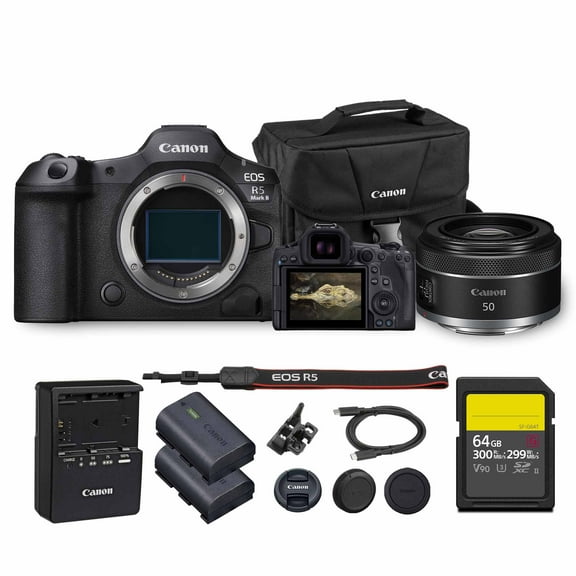 Canon EOS R5 Mark II Mirrorless Camera – 45MP Full-Frame Sensor, 8K Video