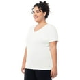thumbnail image 4 of Athletic Works Women's and Women's Plus Core Active V-Neck T-Shirt, Sizes XS-4X, 4 of 6