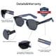 thumbnail image 4 of Gafas de Sol VANLINKER Retro Pequeñas Cuadradas VL9774 Marco Azul, 4 of 6