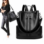 Woman Backpack High Quality Youth PU Leather Backpacks for Teenage Girls Female School Shoulder Bag