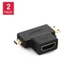 thumbnail image 1 of [2 Pack] UGREEN Micro HDMI + Mini HDMI Male to HDMI Female Adapter, 1 of 7