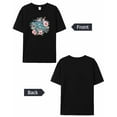 thumbnail image 6 of Men's T-Shirt Turquoise Sea Turtle Pink Flowers Short Sleeve Casual Tee Classic Crew Neck T-Shirt for Men, XL, 6 of 7