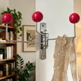 thumbnail image 4 of Lenkho Decorative Swivel Metal Wall Hook, Foldable Coat Rack Hook, Multi‑Purpose Wall‑Mount Hanger for Clothes, Hats, Bags, Ideal for Bathroom, Kitchen & Bedroom Storage, 4 of 6