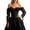 Black, variant on JTieacloth Womens Gothic Tops Elegant White French Court Corset Top With Long Sleeves And Bone Front Bodice For