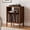 Brown, variant on EYYTHUNG Record Player Stand with Vinyl Record Storage Holds up to 180 Albums, Large Turntable Stand Dispaly Shelf, Farmhouse Wood End Table, Natural Oak
