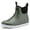 Green, variant on Men's Deck Boots,Waterproof Ankle Rain Boots for Men
