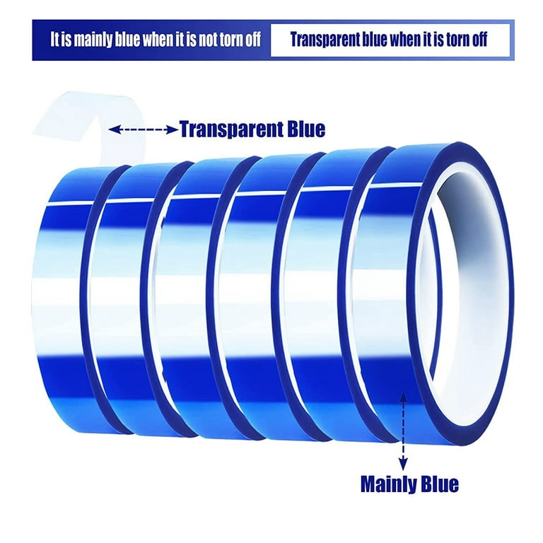 20mm x33m Blue Heat Tape High Temperature Heat Resistant Tape Heat