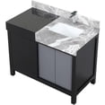 thumbnail image 3 of Lexora Home Zilara 42" Single Marble Top Bathroom Vanity with Chrome Faucet, 3 of 15