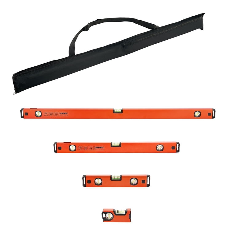 AsterOutdoor 4-Piece Magnetic Torpedo Level Set, 4"-40" photo 1