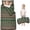 Red and Green, variant on Red and Green Christmas Reindeer Pattern Toddler Nap Mats for Kids Preschool,50"x20" Sleeping Mat Bag or Kids,Toddler Sleeping Bag,Toddler Nap Mat or Daycare