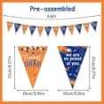 thumbnail image 6 of Orange and Blue Graduation Decorations Graduation Party Banner Orange Blue We Are So Proud of You Pennant Banner 3Pcs Senior 2026 Grad Party Supplies Congrats Grad Triangle Flag Hanging Decor, 6 of 6